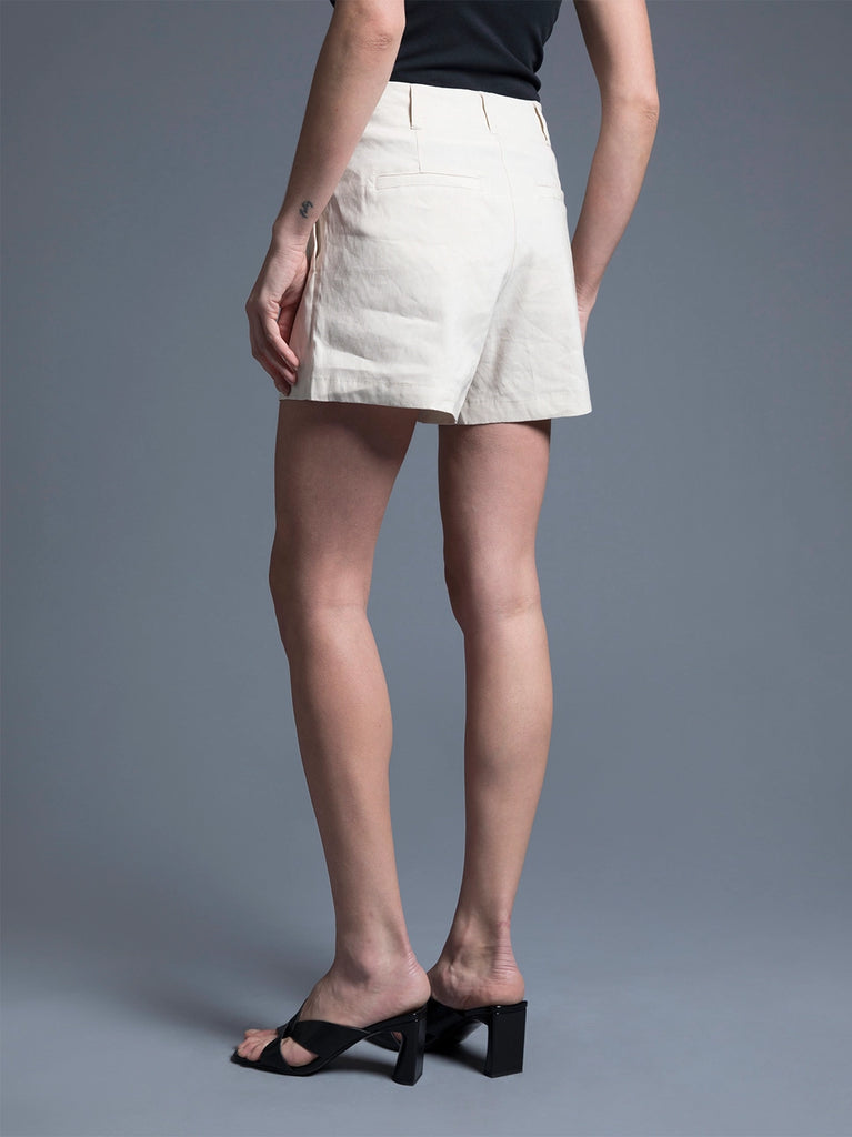 Pearl Girl Summer Shorts in Beige