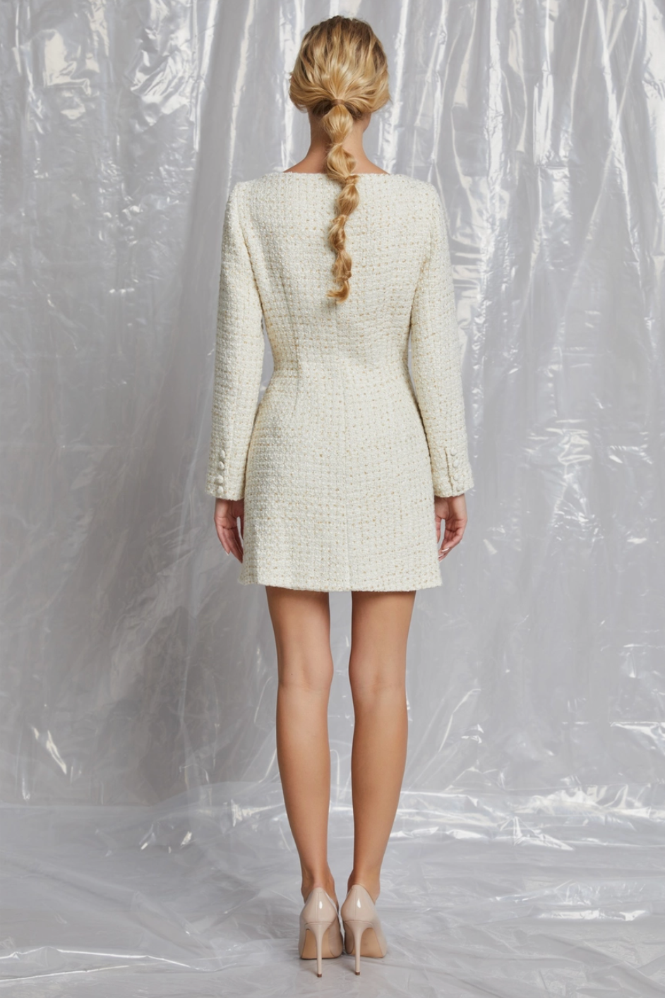 White Tweed Dress White Tweed Dress