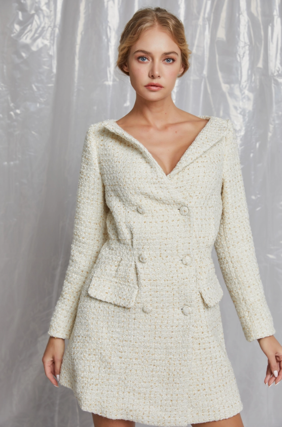 White Tweed Dress White Tweed Dress