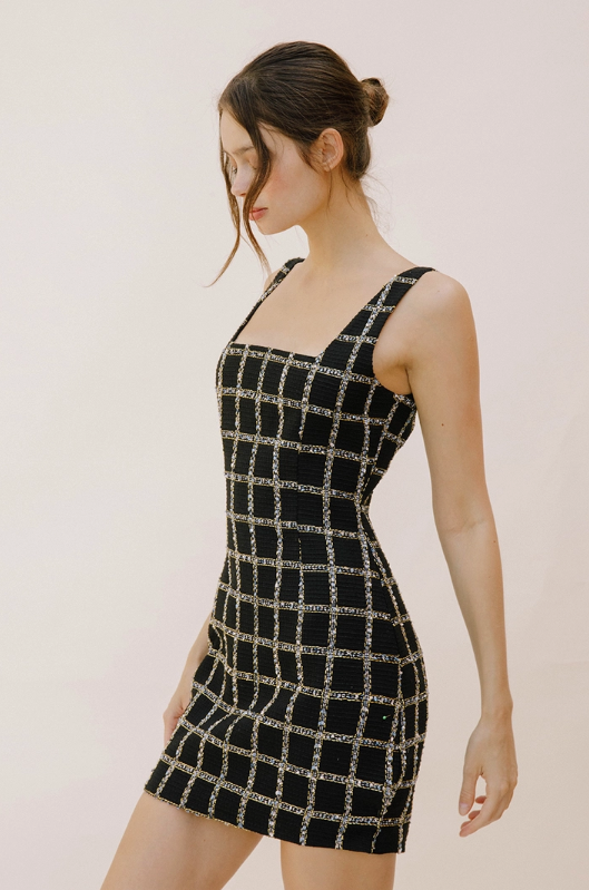 Sequin Checker Mini Dress – YOU ARE THE PINEAPPLE