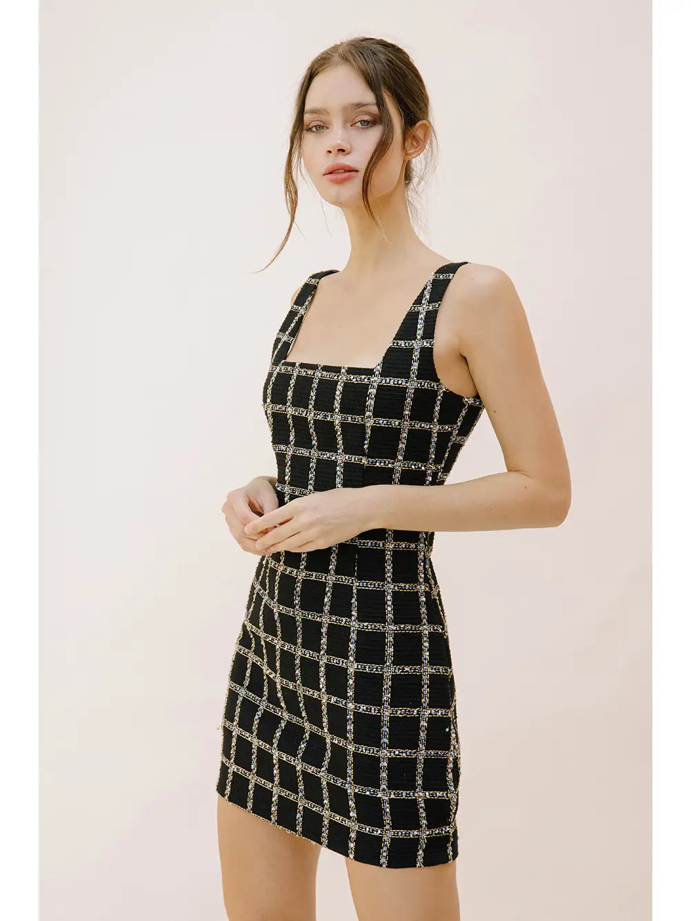 sequin checkered dress My Checkered Past Sequin Mini Dress My Rebellious Roses Boutique